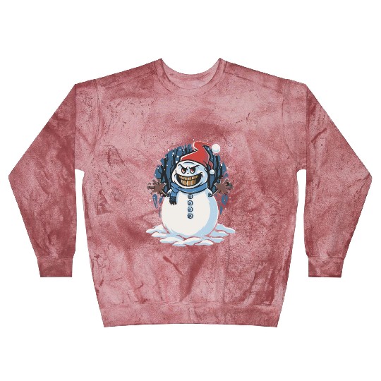 frosty snowman creepy Blast Sweatshirts