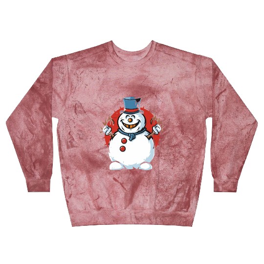 frosty snowman creepy Blast Sweatshirts