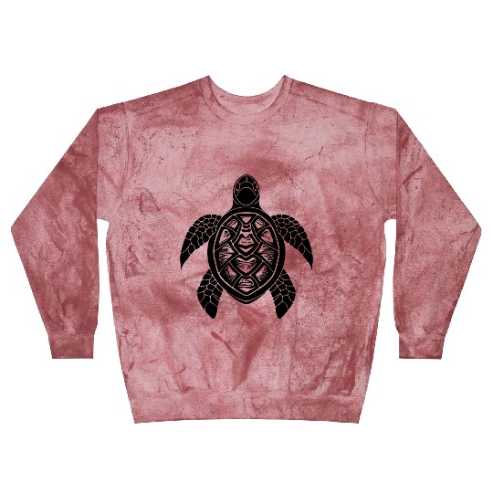 Turtle Tattoo Underwater Design For Divers Blast Sweatshirts