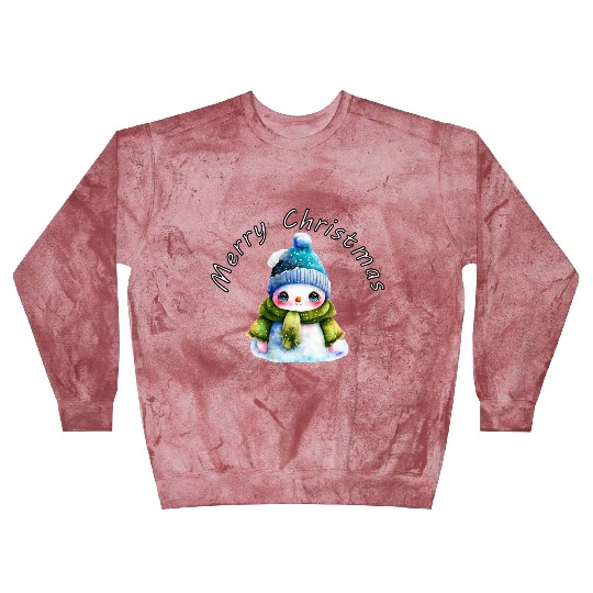 Merry Christmas cute snowman Blast Sweatshirts