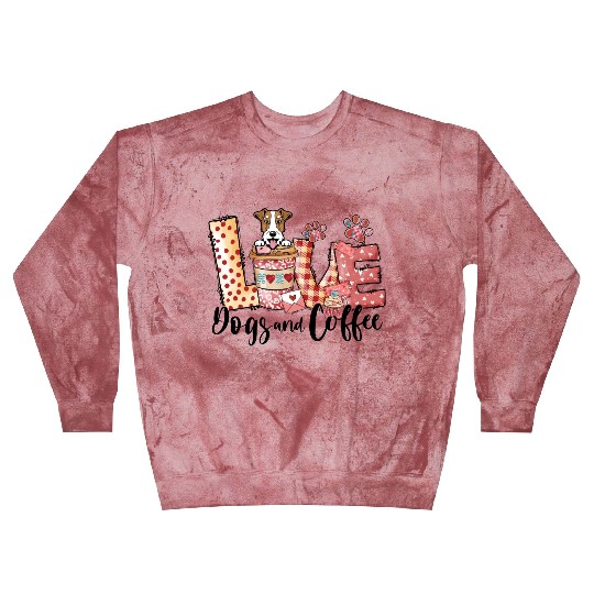 Fox Terrier Dog Coffee Lover Dog Mom Valentines Da Blast Sweatshirts