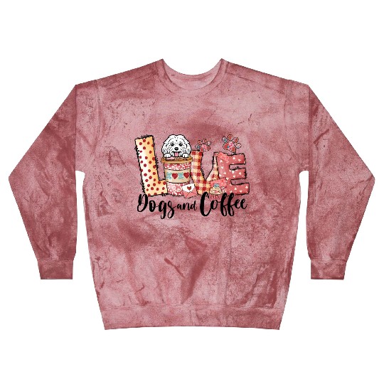 Maltese Dog Coffee Lover Dog Mom Valentines Day Blast Sweatshirts