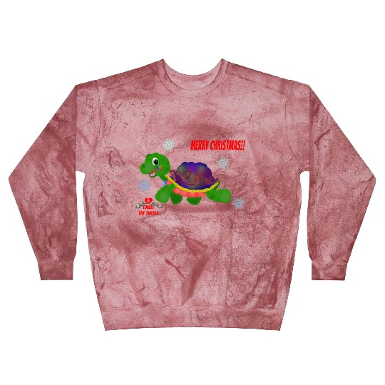 "Tinsel the Turtle" (Snowflake Snuggliezz) Blast Sweatshirts