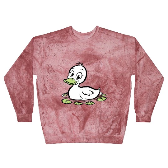 Cute duck swimming in a swamp Blast Sweatshirts