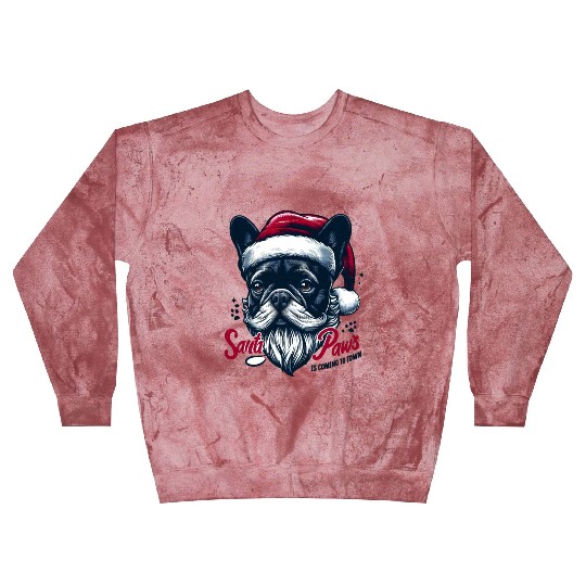SANTA PAWS IS COMING TO TOWN Blast Sweatshirts