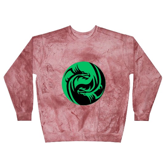 tow Dragonball in circle green and black Blast Sweatshirts