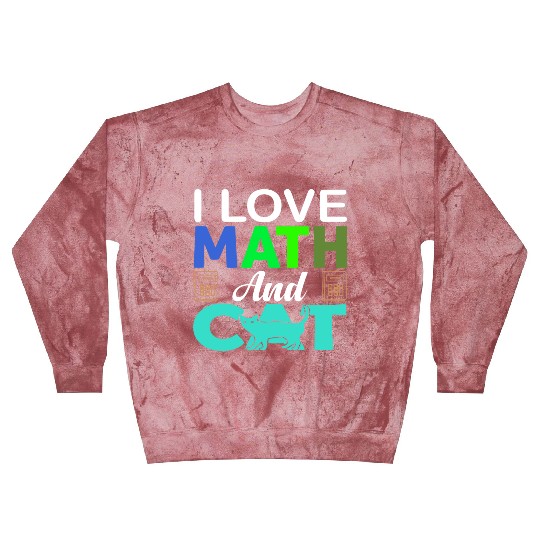 I Love Math And Cats lover Blast Sweatshirts