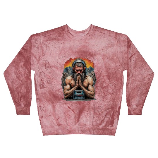 Groovy Stone Age: The Caveman in Beats Ritual Blast Sweatshirts