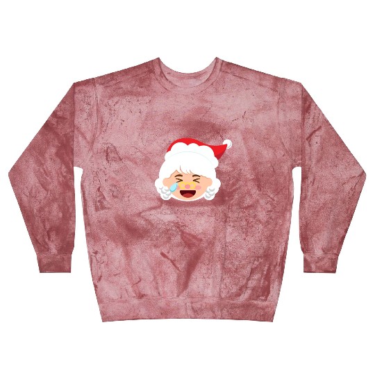 Mrs Claus Emoticons Cry Laughing Loud Christmasmrs Blast Sweatshirts