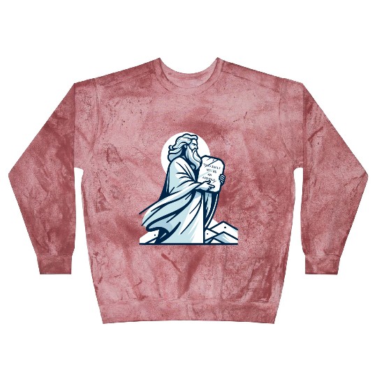 Thou shalt not be an asshole funny Moses design Blast Sweatshirts