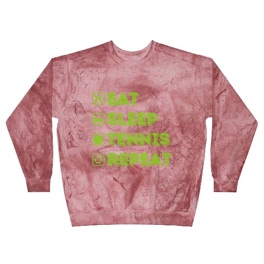 Eat Sleep Tennis Repeat Funny Fans Sport Lovers Blast Sweatshirts