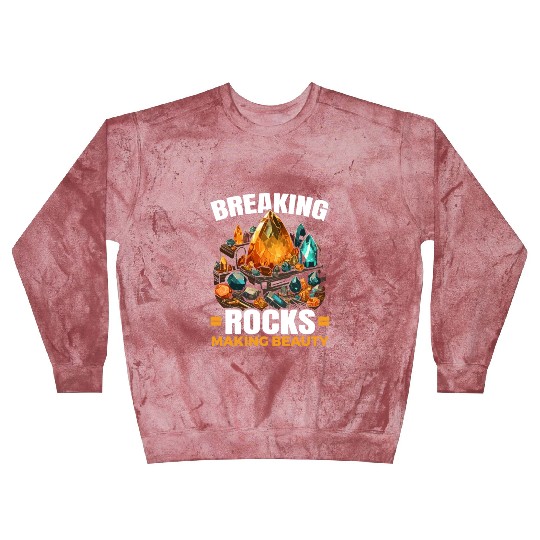 Lapidary Artist Gemstone Stone Collecting Stone Blast Sweatshirts