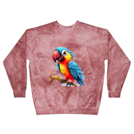 Macaw Parrot for a Bird Lover Animal Lover Blast Sweatshirts