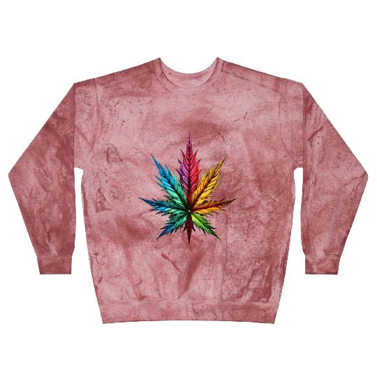 Spectrum Splendor: The Vivid Leaf Blast Sweatshirts