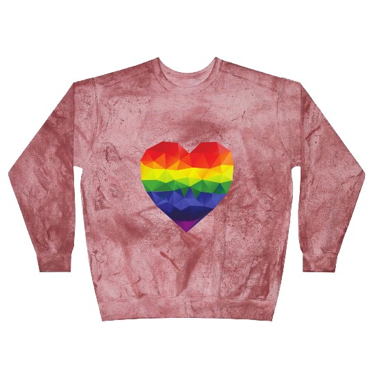Rainbow Heart Blast Sweatshirts