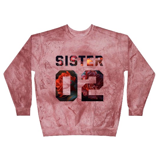 COUPLE FLOWER SISTER 02 Blast Sweatshirts