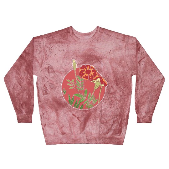 Mexican Marigold Nature Lover Gift Blast Sweatshirts