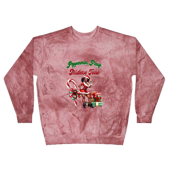 Peppermint Pinup, Mistletoe Tease Blast Sweatshirts