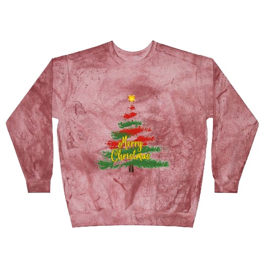 Watercolor Christmas Tree Blast Sweatshirts