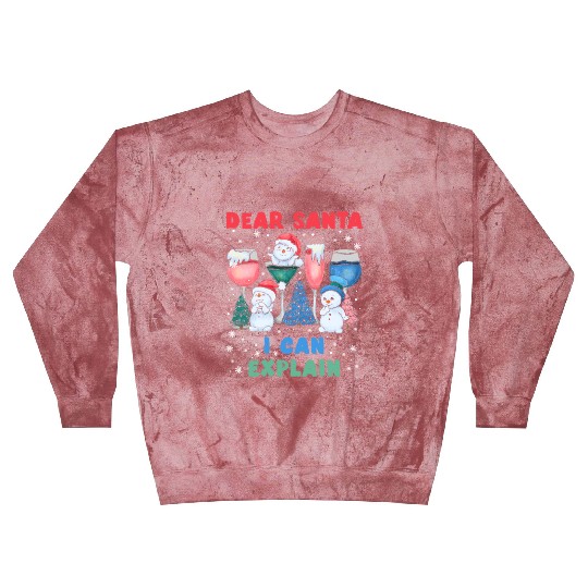 Schneemann Dear Santa I can Explain Funny Blast Sweatshirts