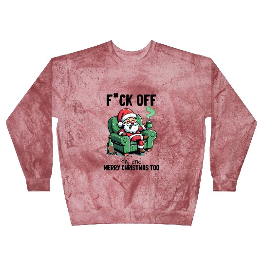 Funny Christmas F*ck Off Merry Christmas Blast Sweatshirts