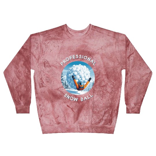 professional snow ball funny skiing Blast Sweatshirts