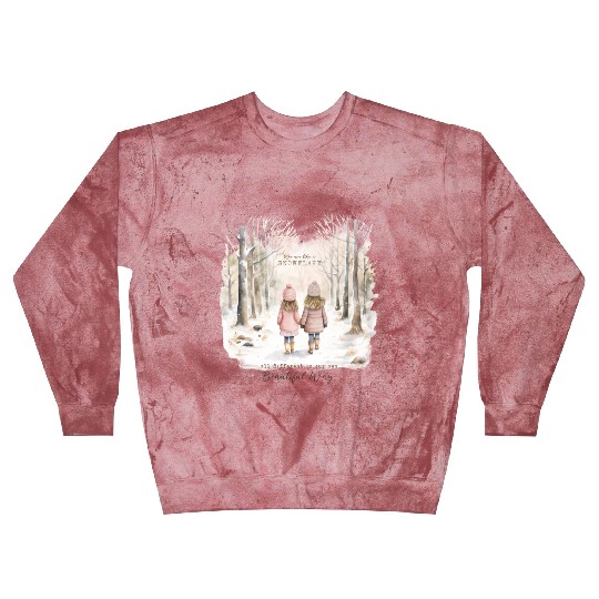 Cute Kids In Winter Wonderland Blast Sweatshirts