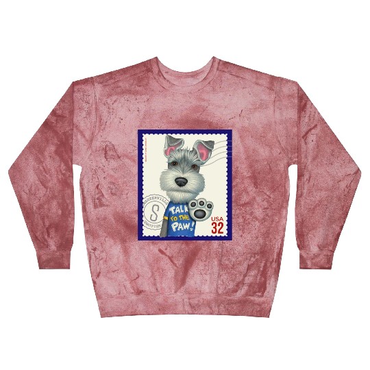 Cute Funny Schnauzer Stamp Blast Sweatshirts