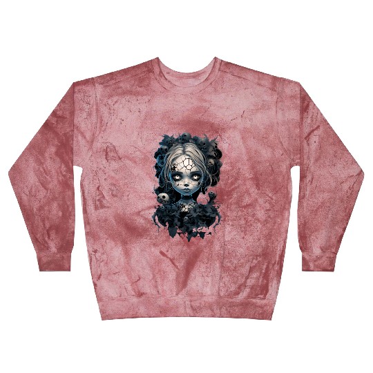 Gothic Girl Halloween Fantasy Dark Blast Sweatshirts