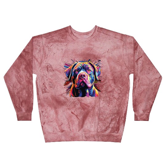 Watercolor Colorful Cane Corso Blast Sweatshirts