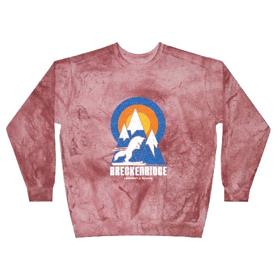 Retro Breckenridge Ski White Fox Blast Sweatshirts