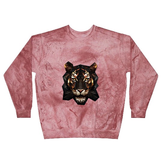 Geometric Tiger Animation Blast Sweatshirts