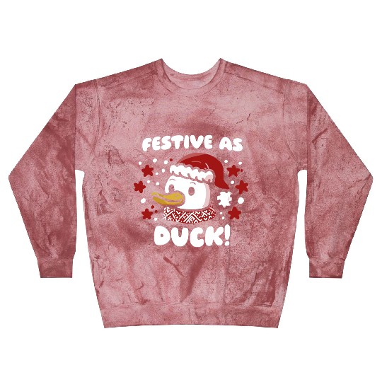 Festive as Duck Christmas Duck Blast Sweatshirts