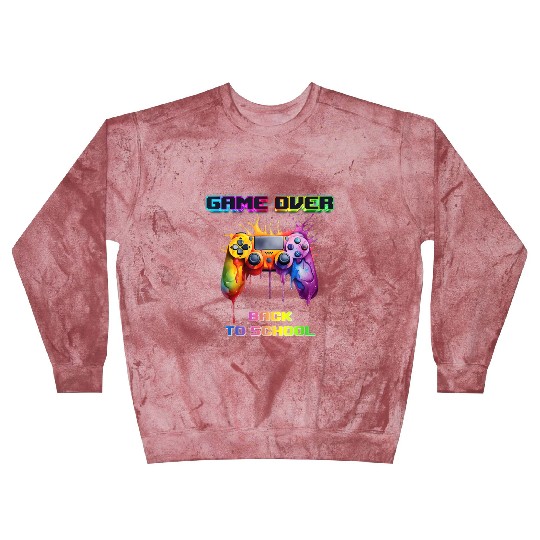 Game Over Back To School First Day School Gaming Blast Sweatshirts