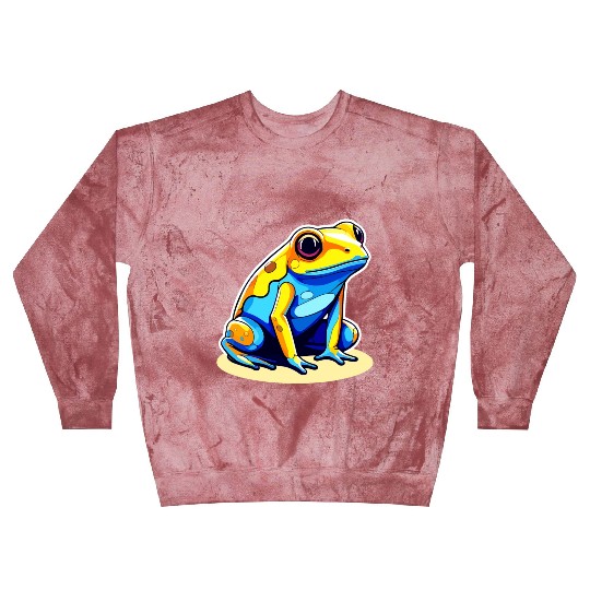 Golden Poison Frog Illustration Blast Sweatshirts