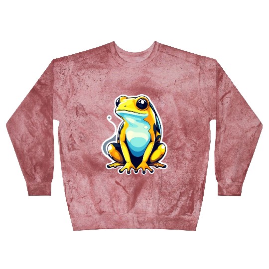 Golden Poison Frog Illustration Blast Sweatshirts