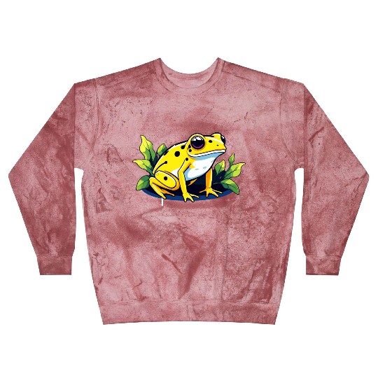 Golden Poison Frog Illustration Blast Sweatshirts