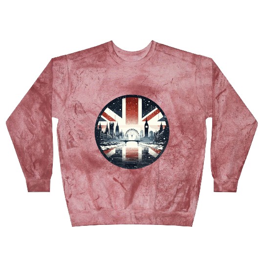 Winter London Travel Vintage Logo Blast Sweatshirts
