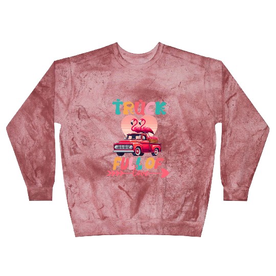 Awesome Valentine's Day Truck Full Of Love Blast Sweatshirts
