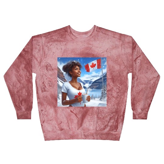 Canadian Winter Snow in Banff Canada Blast Sweatshirts