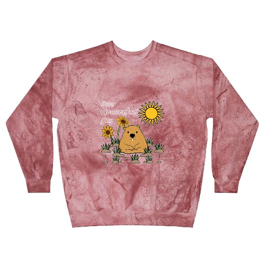Happy Groundhog Day Animal Spirit Rodent Blast Sweatshirts