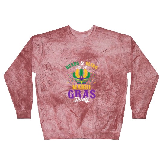 Beads & Bling It's A Mardi Gras Thing Party Carniv Blast Sweatshirts