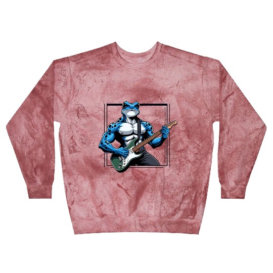 Poison dart frog guitar Blast Sweatshirts