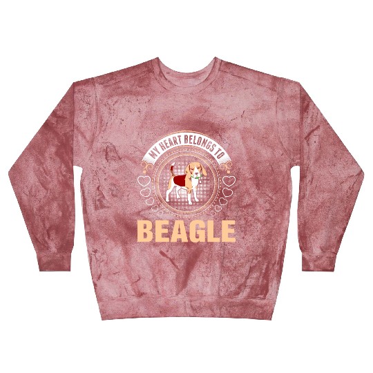 My Heart Belongs To Beagle Dog Blast Sweatshirts