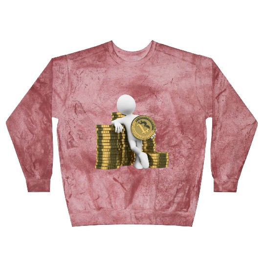 3D White People Bitcoin Blast Sweatshirts