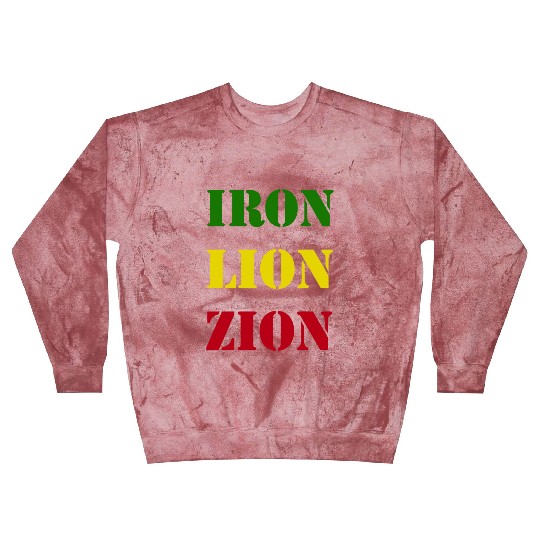 Iron Lion Zion, Jamaican Rasta Colors, Reggae Blast Sweatshirts