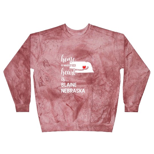 Blaine County Nebraska Is Where My Heart Is Gift Blast Sweatshirts