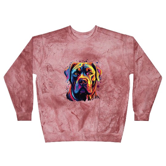 Watercolor Colorful Cane Corso Blast Sweatshirts