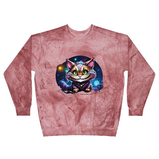 Fantasy Cheshire Cat Smile, Alice in Wonderland Blast Sweatshirts