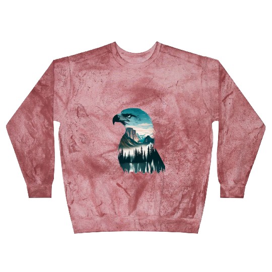 Nature in Eagle Pattern Blast Sweatshirts